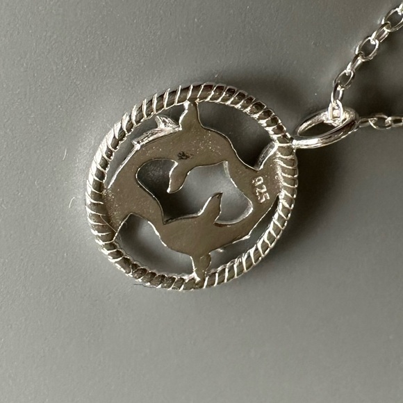 Sterling Silver Pisces Necklace - Picture 8 of 12